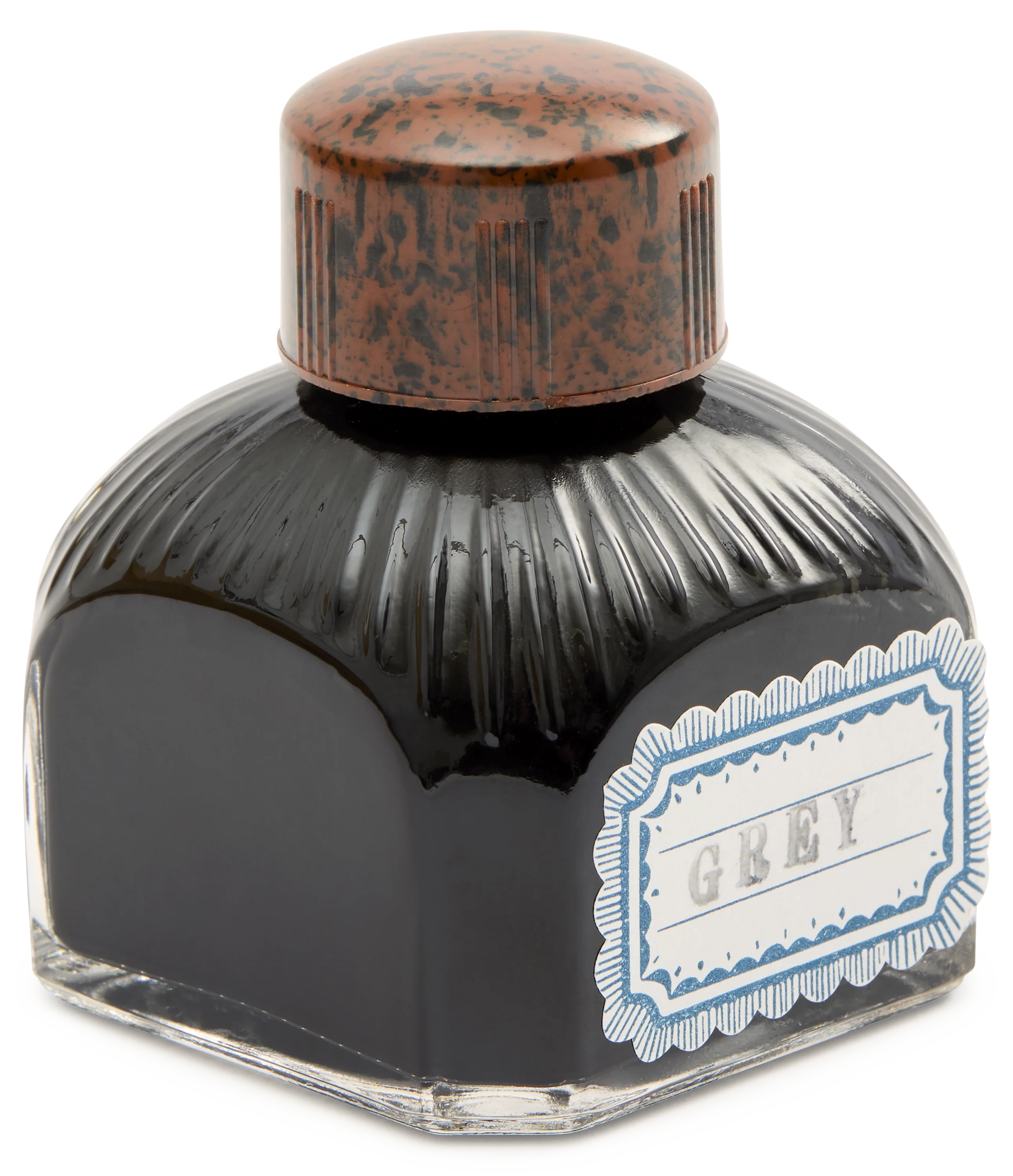 Premium British Grey Fountain Pen Ink Bottle, 80ml