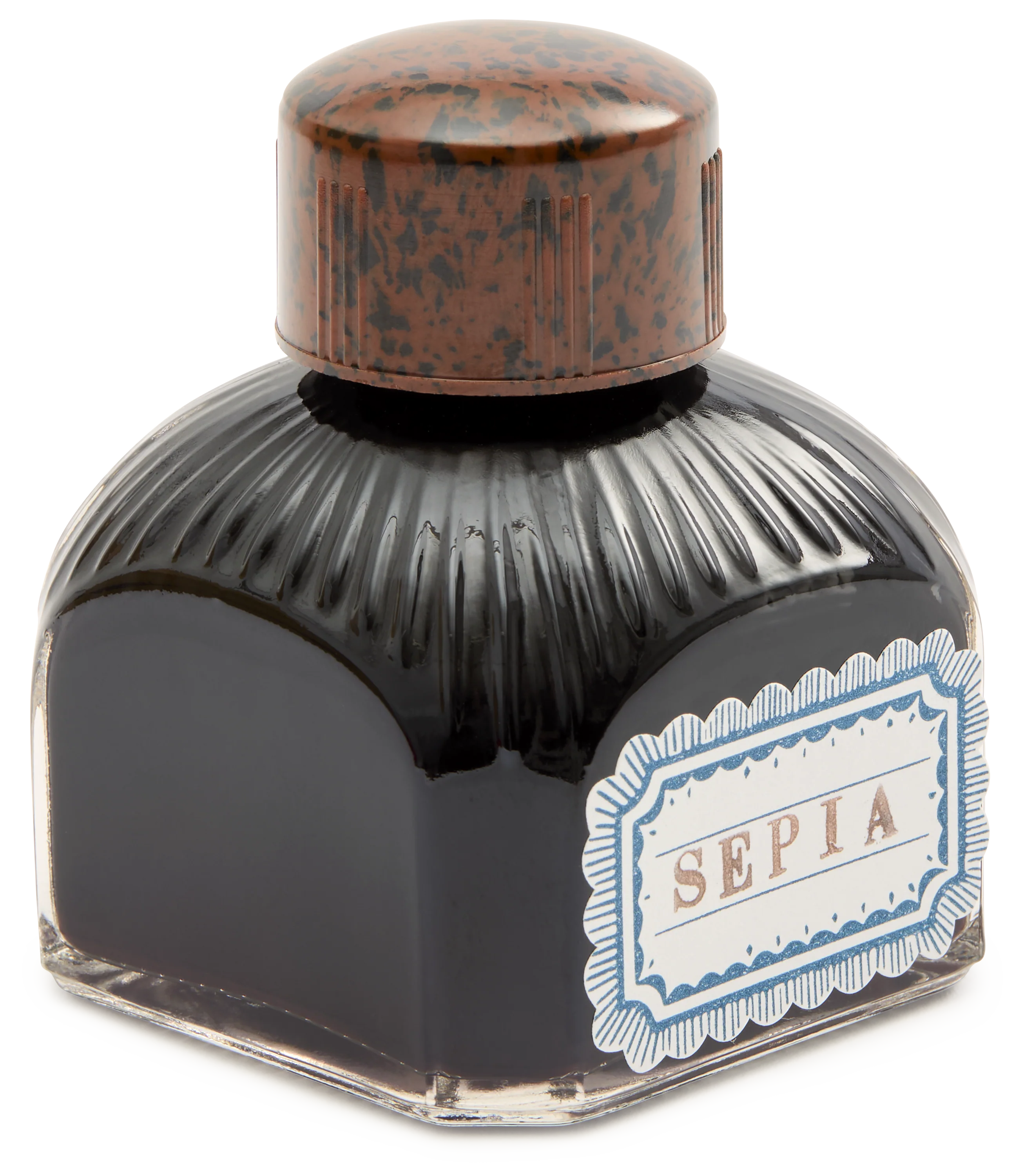 Premium British Sepia Fountain Pen Ink Bottle, 80ml