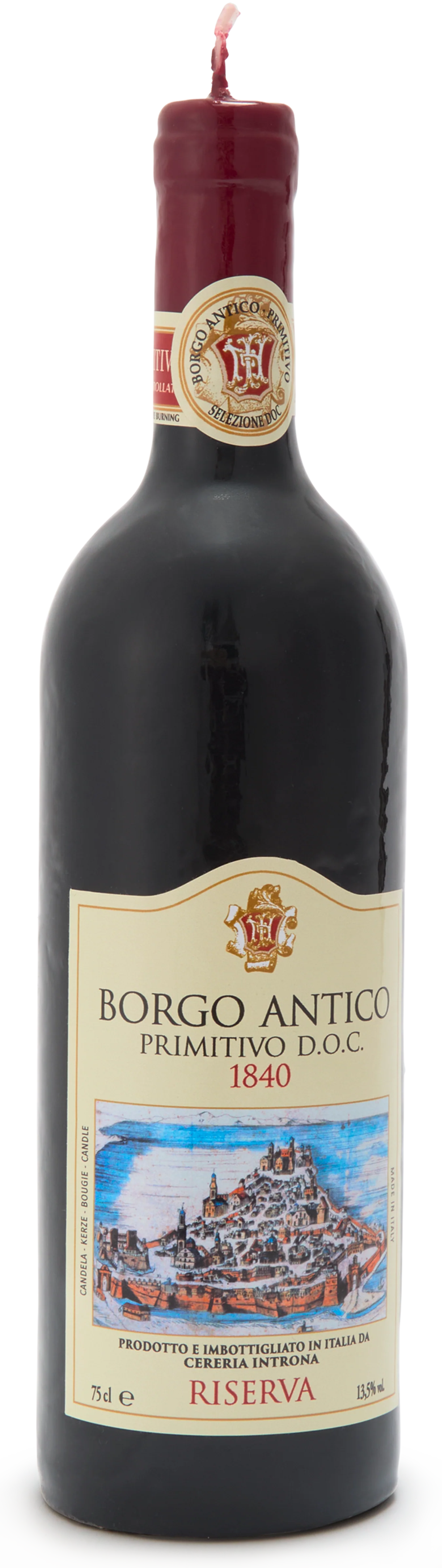 Primitivo Wine Bottle Candle