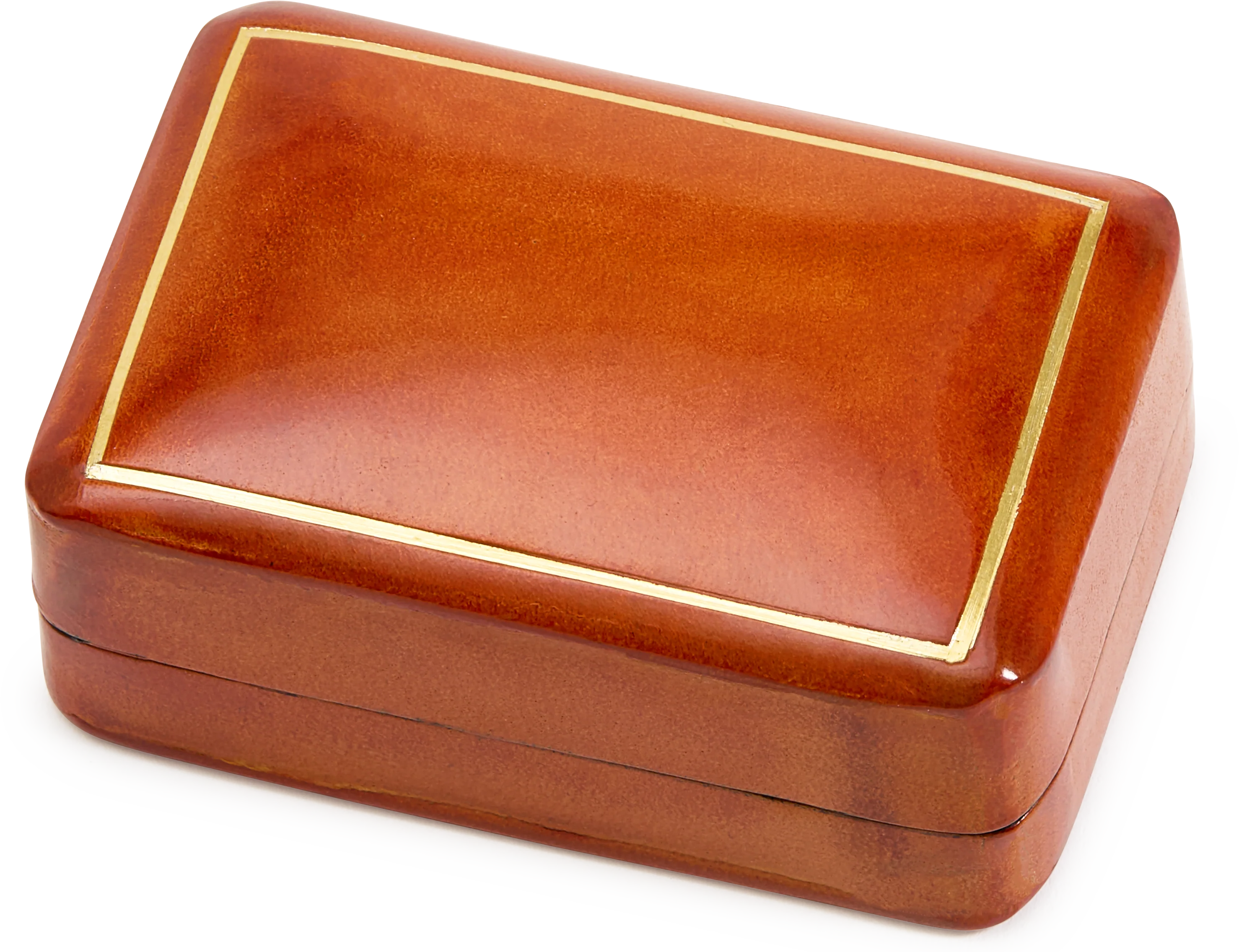 Rectangular Moulded Leather Box - Image 5