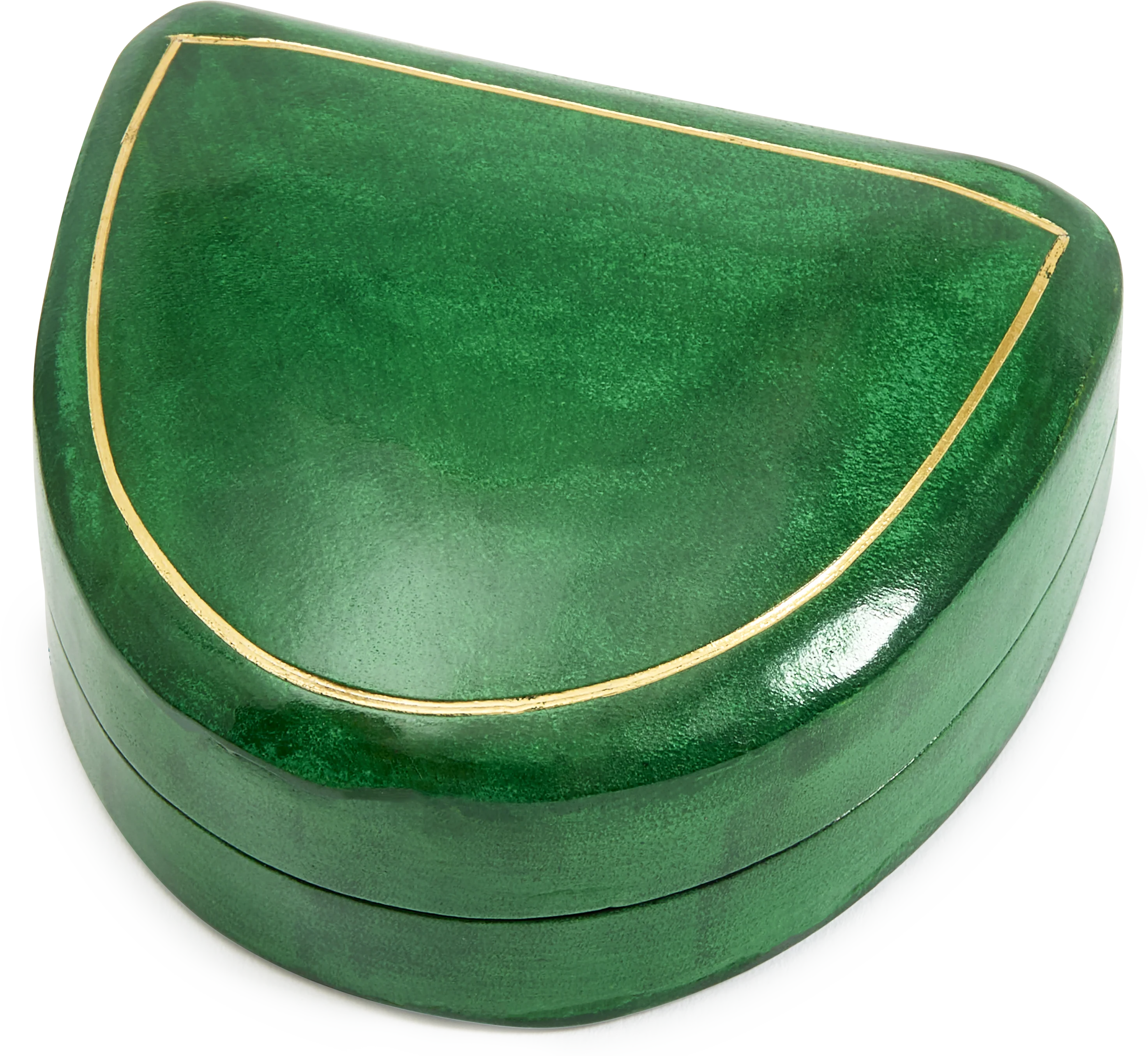 Semi Circle Moulded Leather Box - Image 7