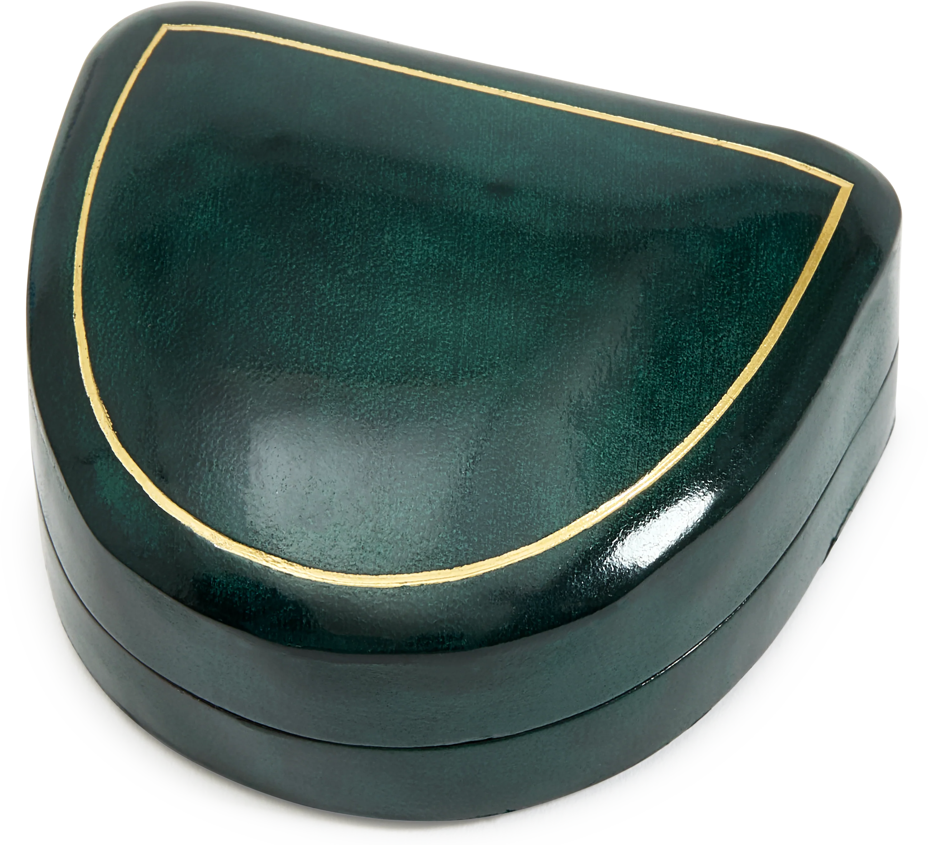 Semi Circle Moulded Leather Box - Image 8