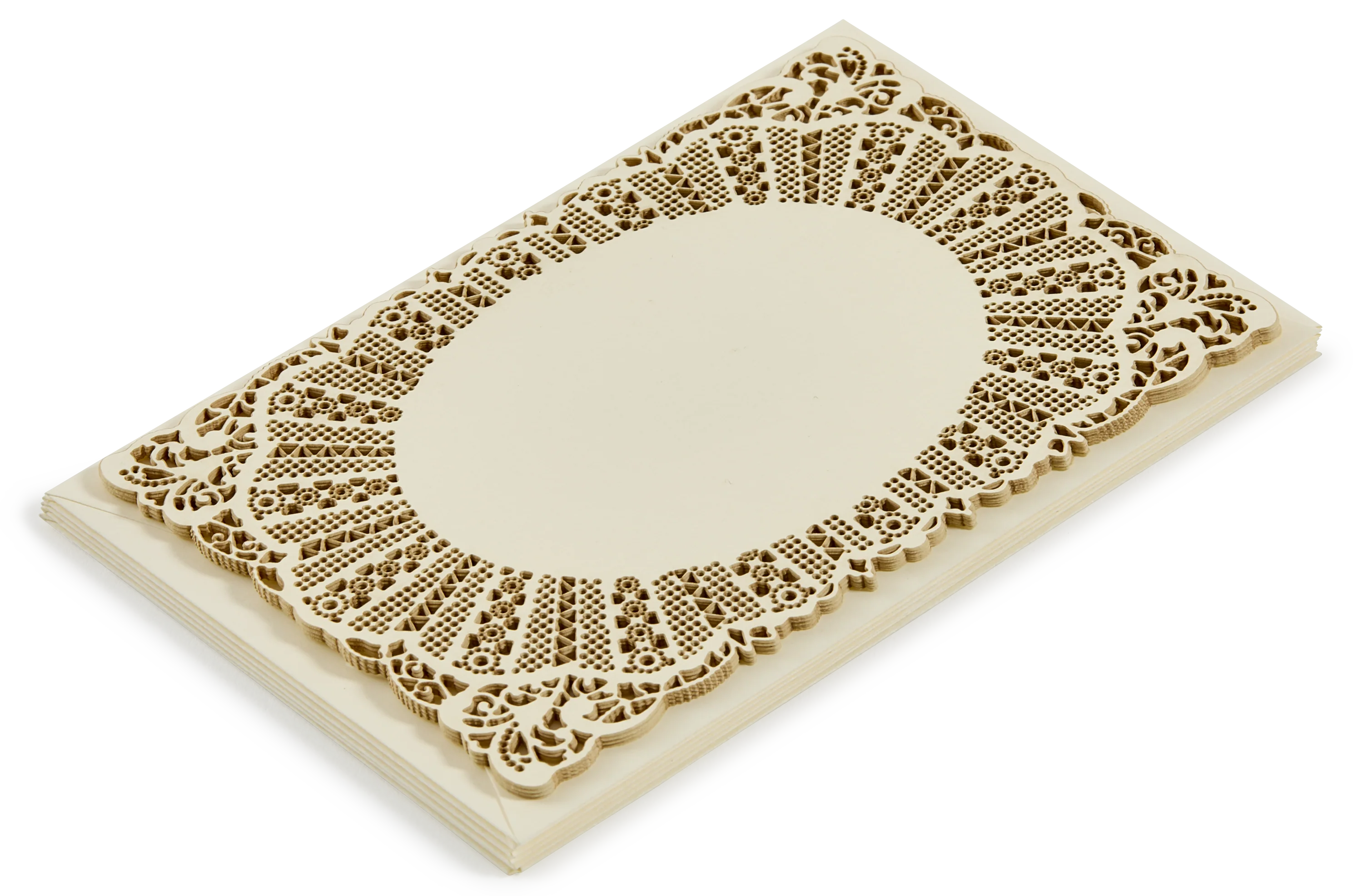 Set of 6 Lace Postcards and matching envelopes, Set 4