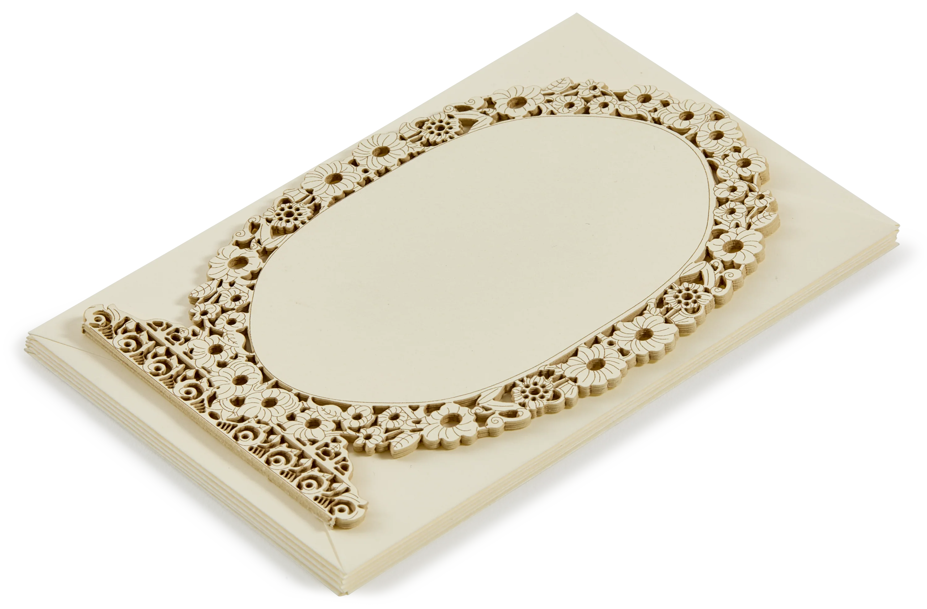 Set of 6 Lace Postcards and matching envelopes, Set 6
