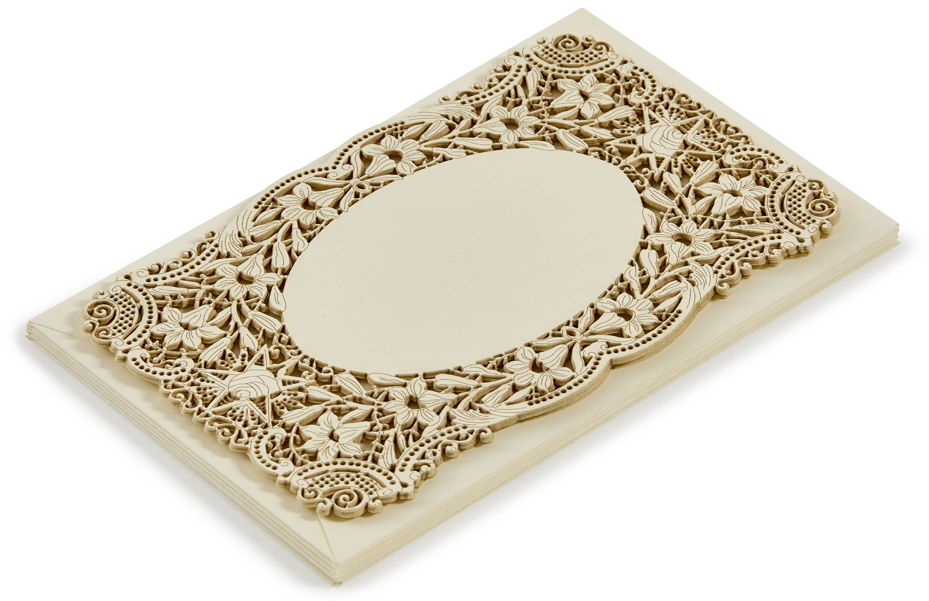 Set of 6 Lace Postcards and matching envelopes, Set 7