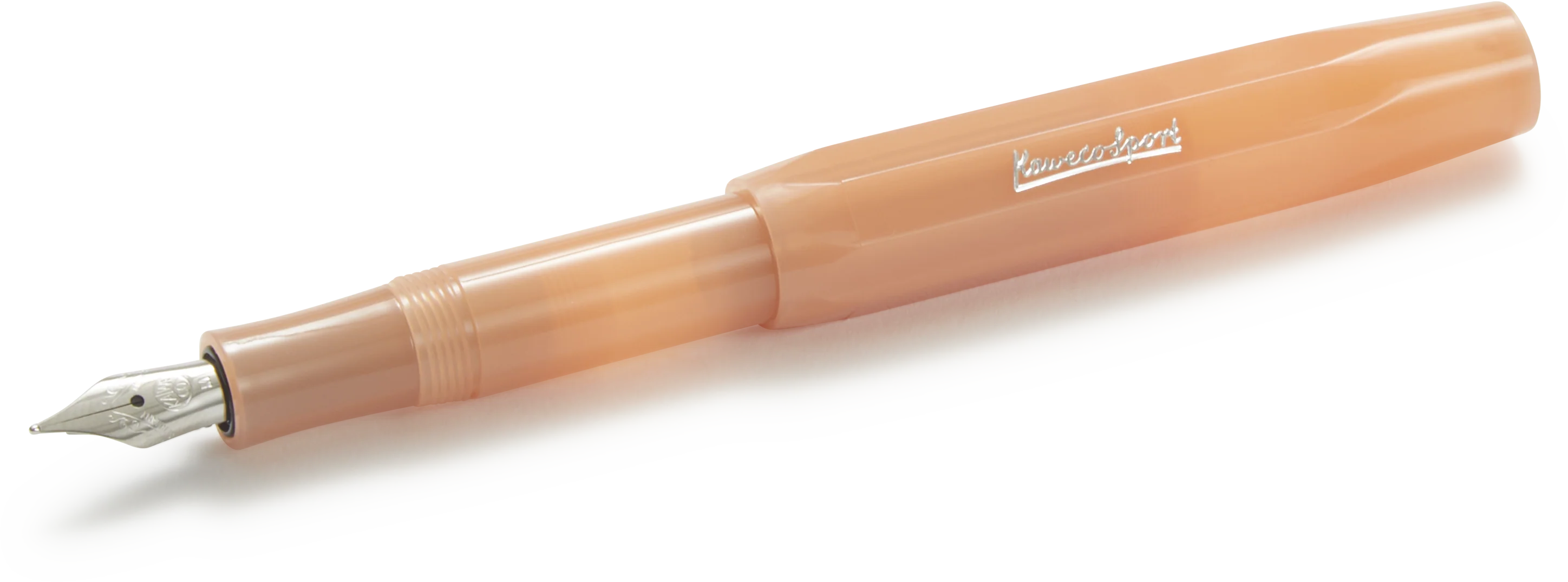 Soft Mandarin Orange Kaweco Frosted Sport Fountain Pen