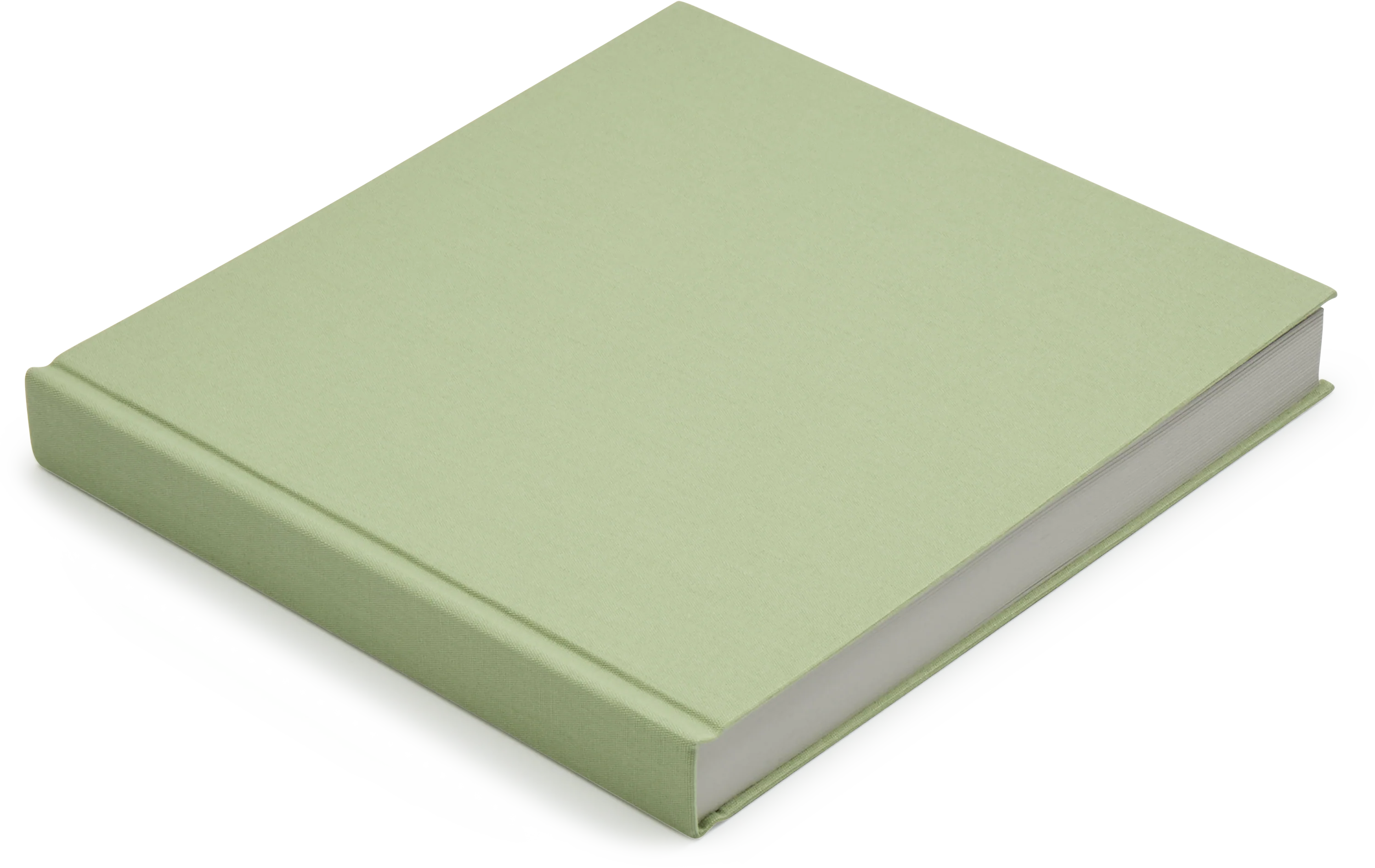 Square Japanese Cloth Bound Sketchbook, Sage