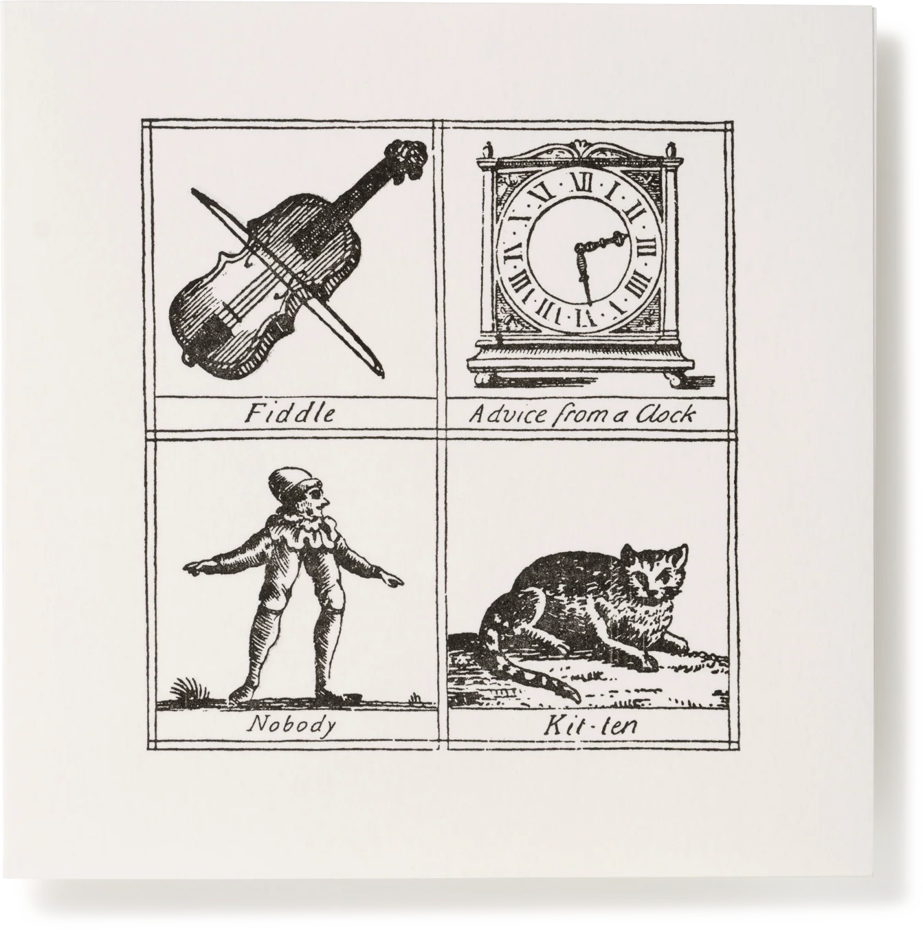 Square Miscellany Greeting Card, Fiddle