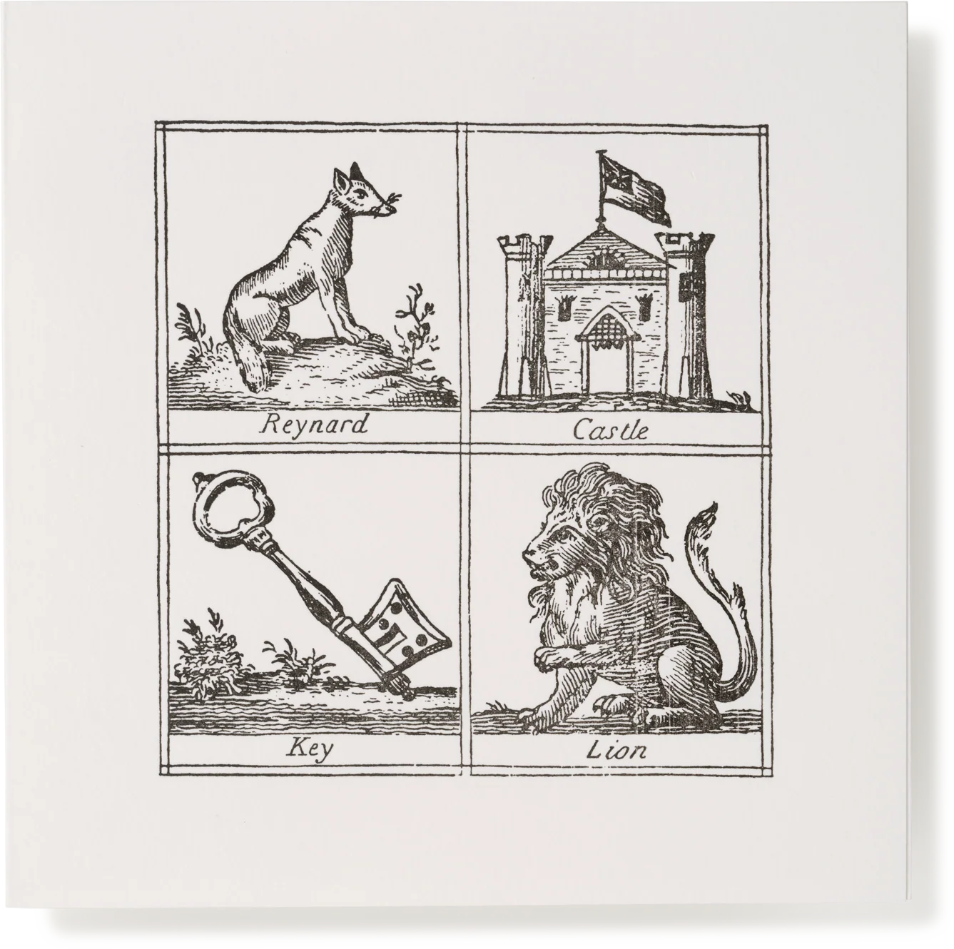 Square Miscellany Greeting Card, Reynard