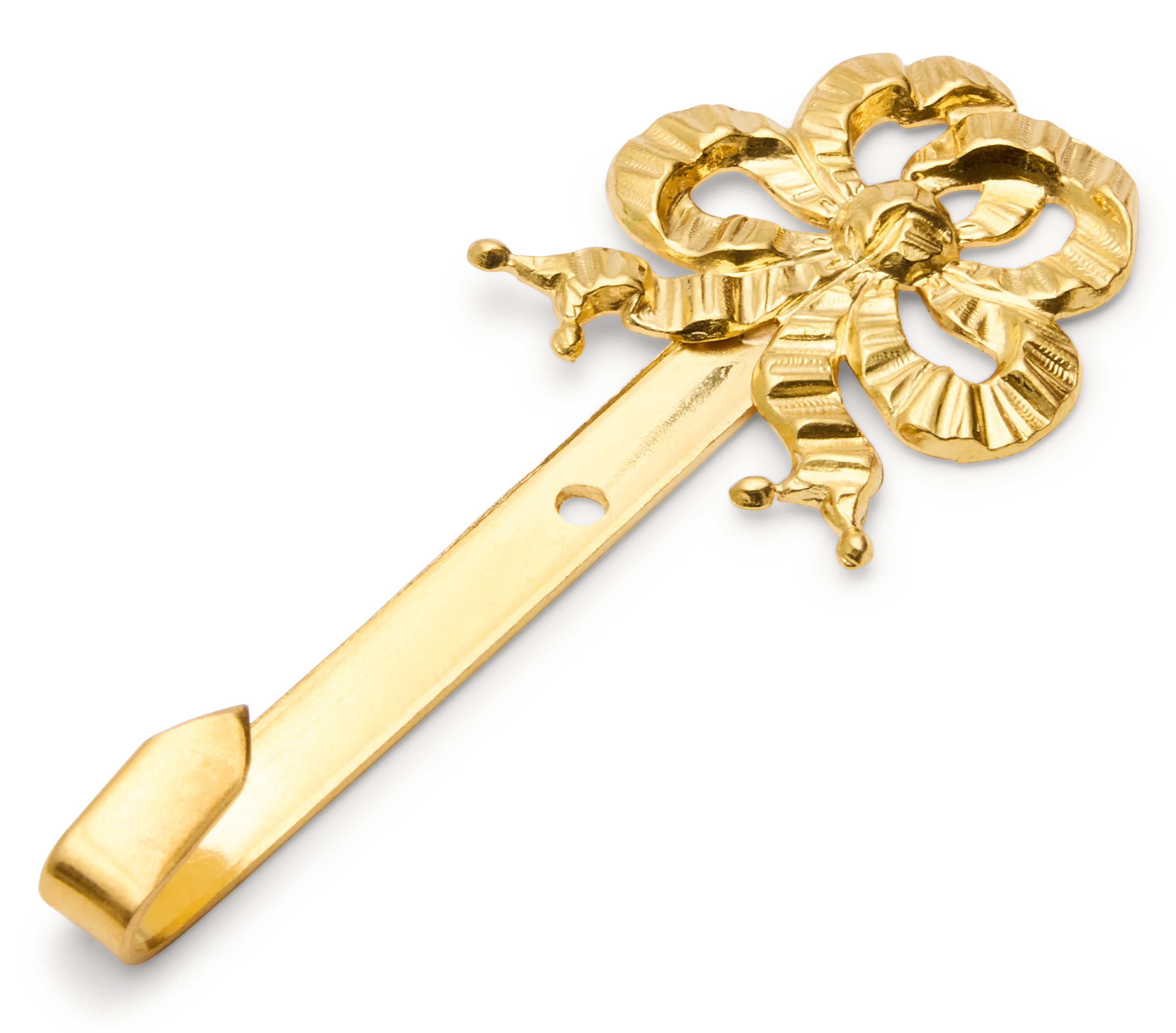 Stamped Brass Picture Hook, Small Ribbon