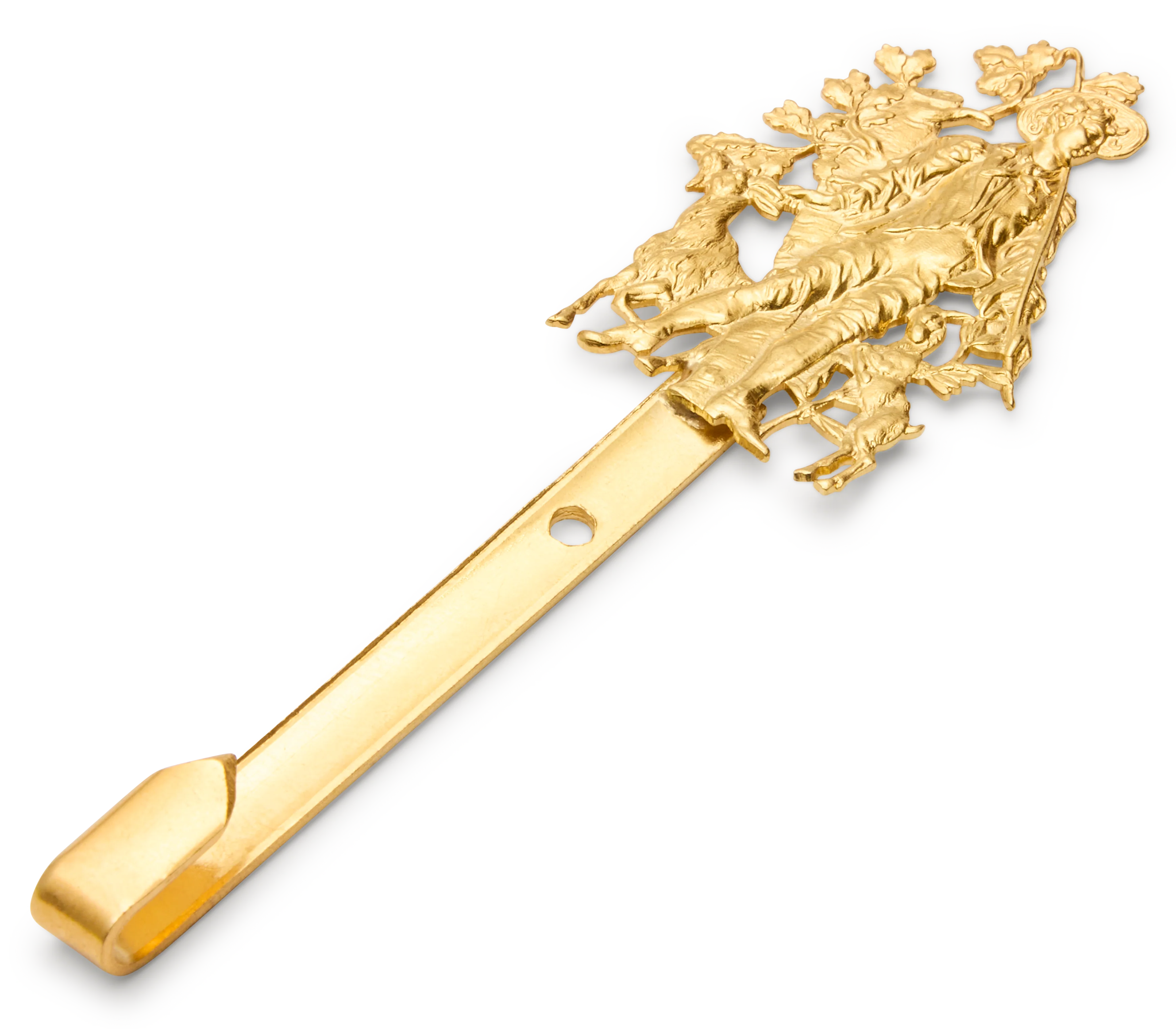 Stamped Brass Picture Hook, Country Gentlemen