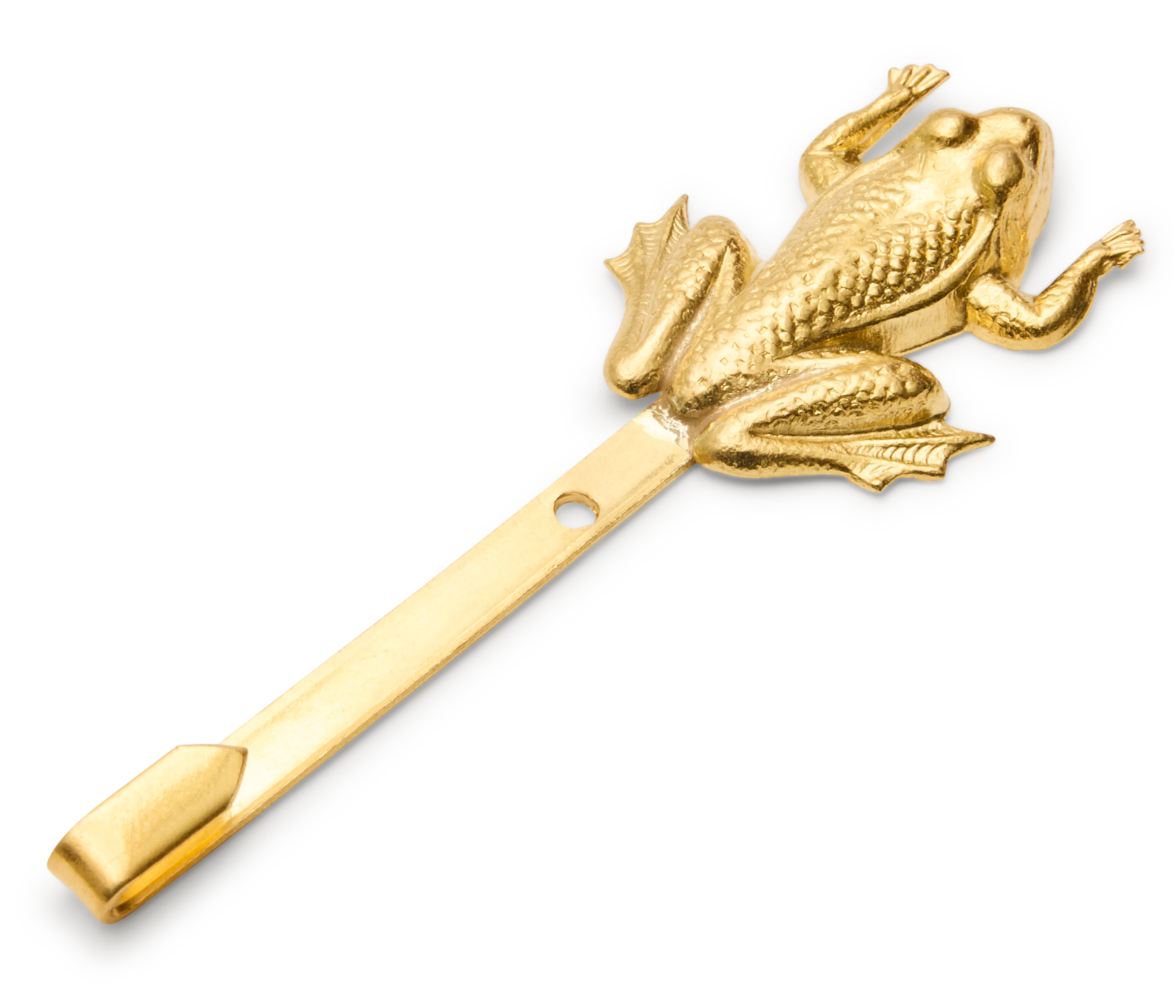 Stamped Brass Picture Hook, Frog