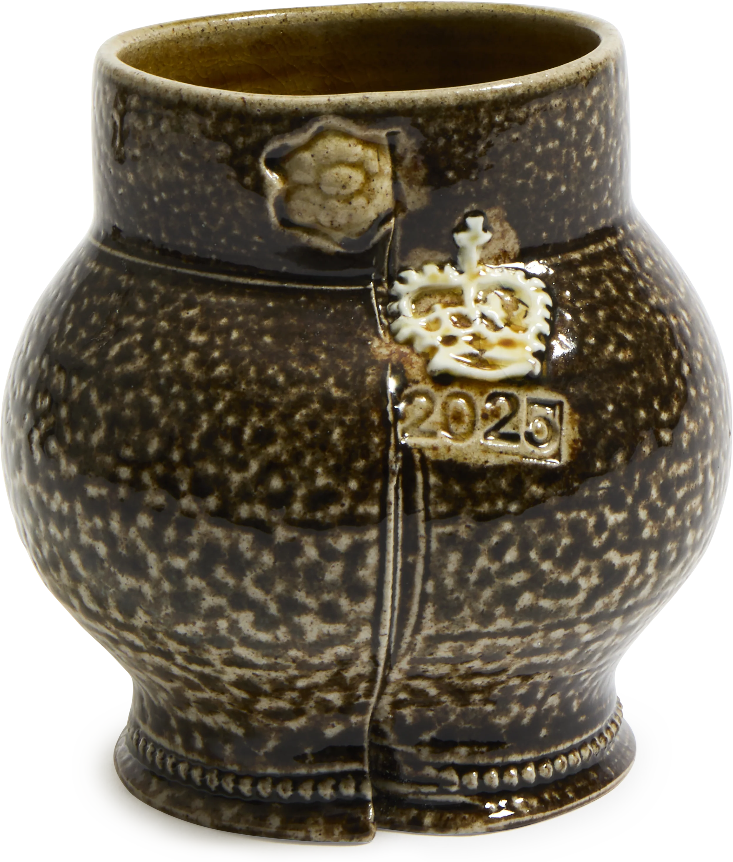 Steve Harrison Small Vase - Speckled Brown Salt-glazed Stoneware