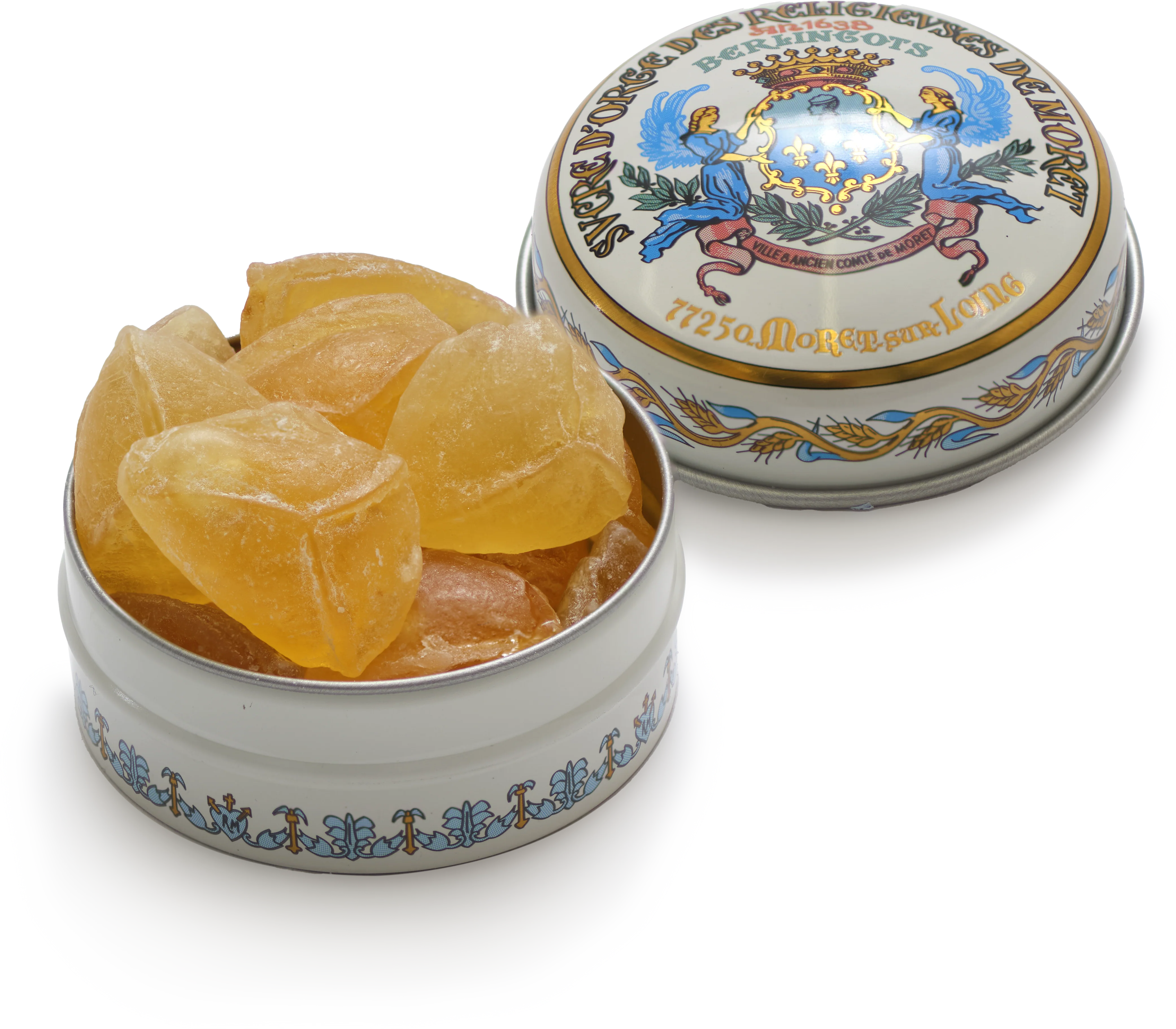 Sucre D'orge des Religieuses de Moret, Barley Sweets in a Tin, 24g