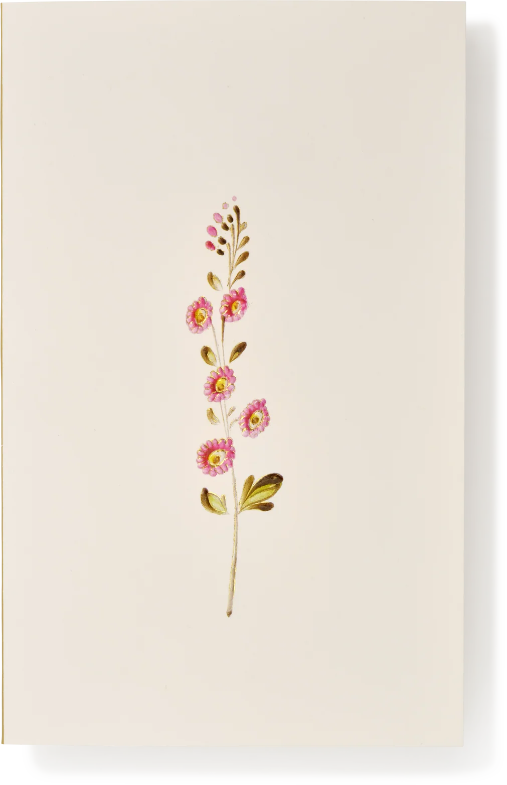 Tiny Pink Daisy Embossed Greeting Card