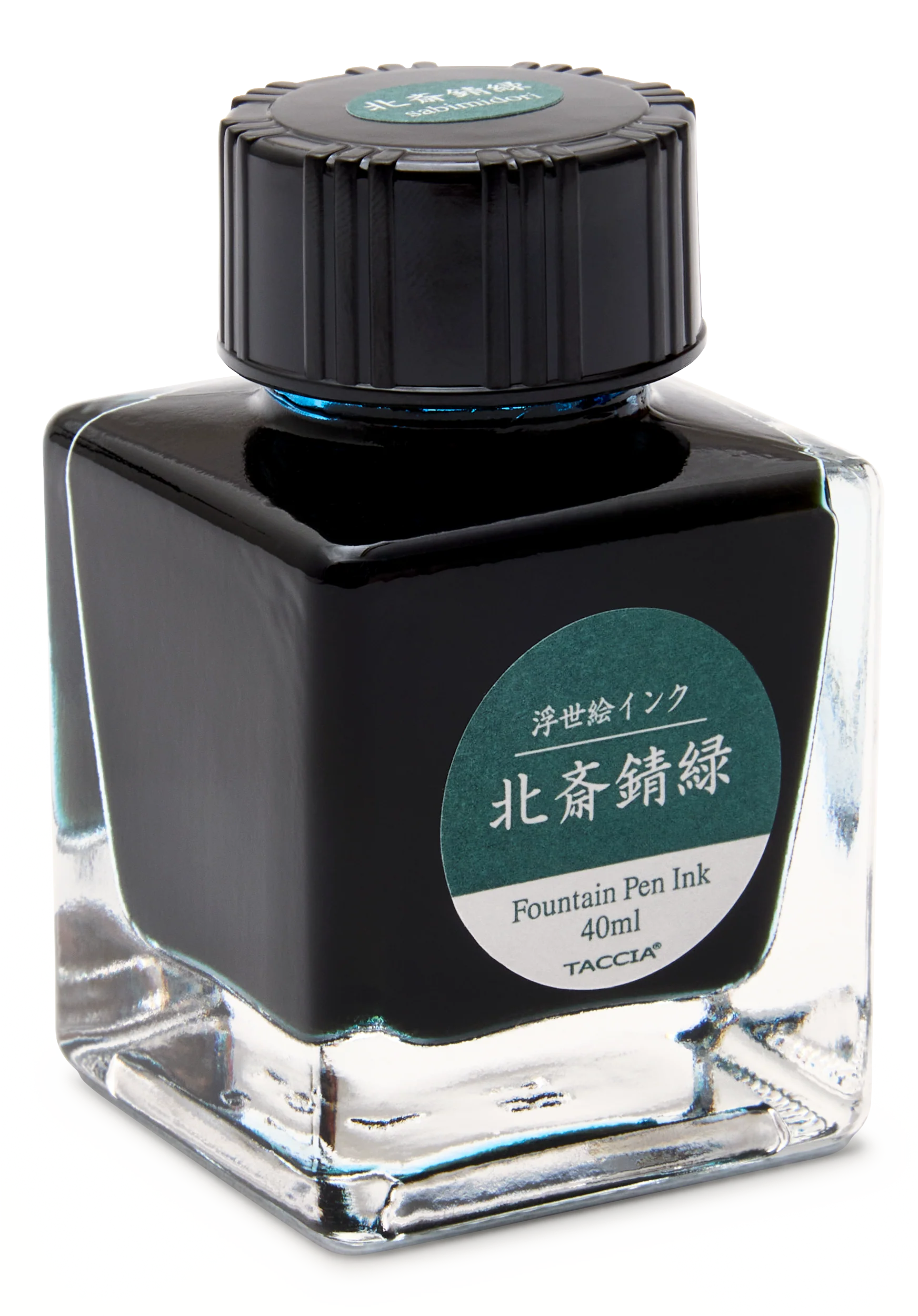 Ukiyo-e Series I Nature, Sabimidori Teal, 40ml Ink Bottle
