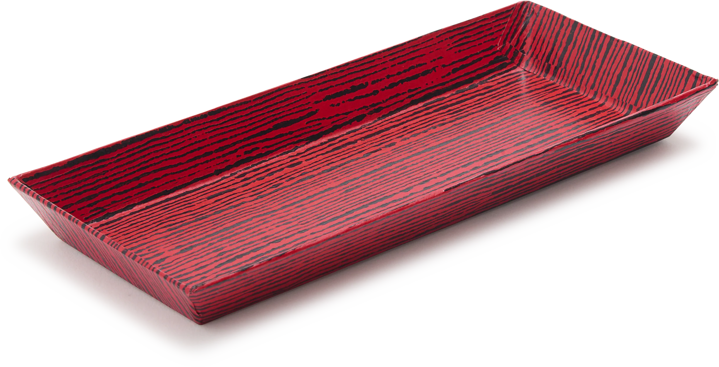 Urushi Paper Vide-Poche, Red & Black