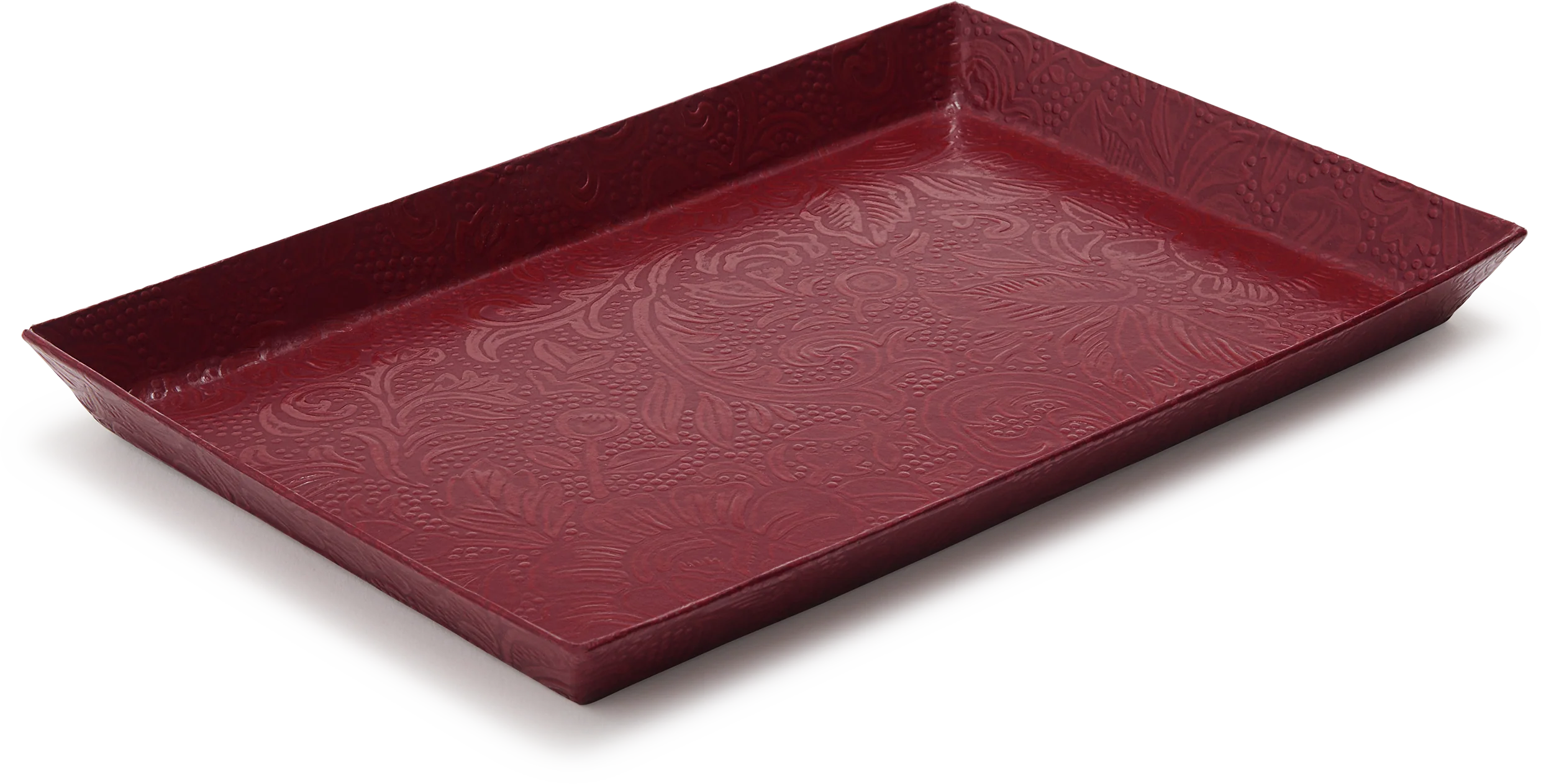 Urushi Paper Vide-Poche, Red Floral - Image 2